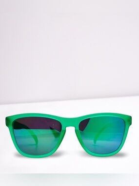 Green Frame Mirrored Sunglasses